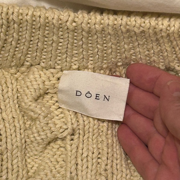 Doen Pomme Cream Cardigan in size medium - Picture 3 of 6